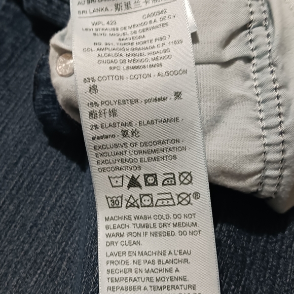 Signature Levi Strauss Modern Bootcut Women's 5 Pocket Blue Jeans W30 x L30 - Picture 5 of 5